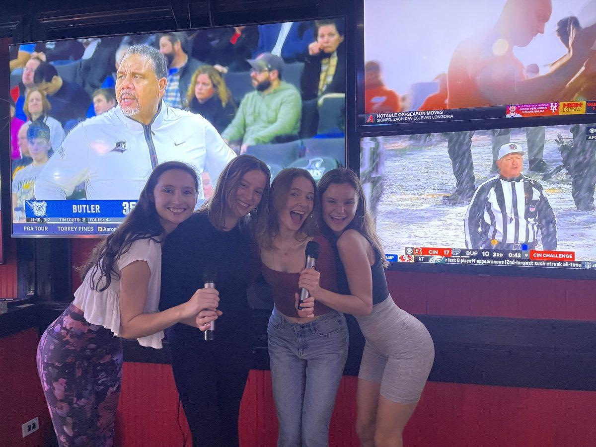 Ren&#233;e LeClair,&#160;Isabelle Seeman, Victoria Wright and Madalyn Alexander share the mic for their karaoke performance.Emily Cooney