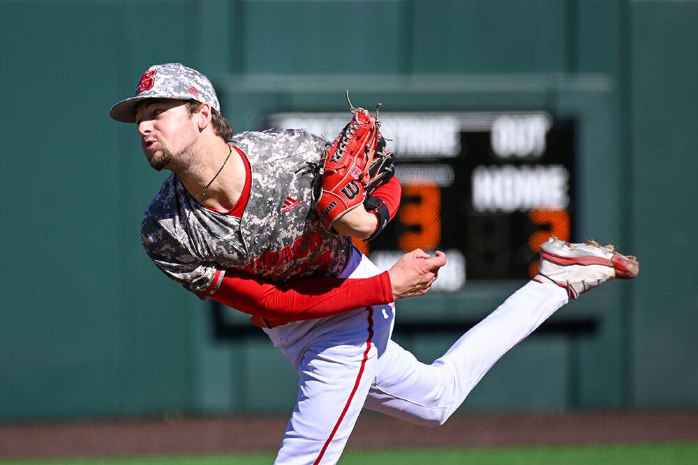 Junior pitcher Matt Willadsen throws a pitch during the game against NJIT&#160;at Doak Field at Dail Park&#160;on Saturday, March 4, 2023. NC State beat NJIT 21-2 to win the series.
