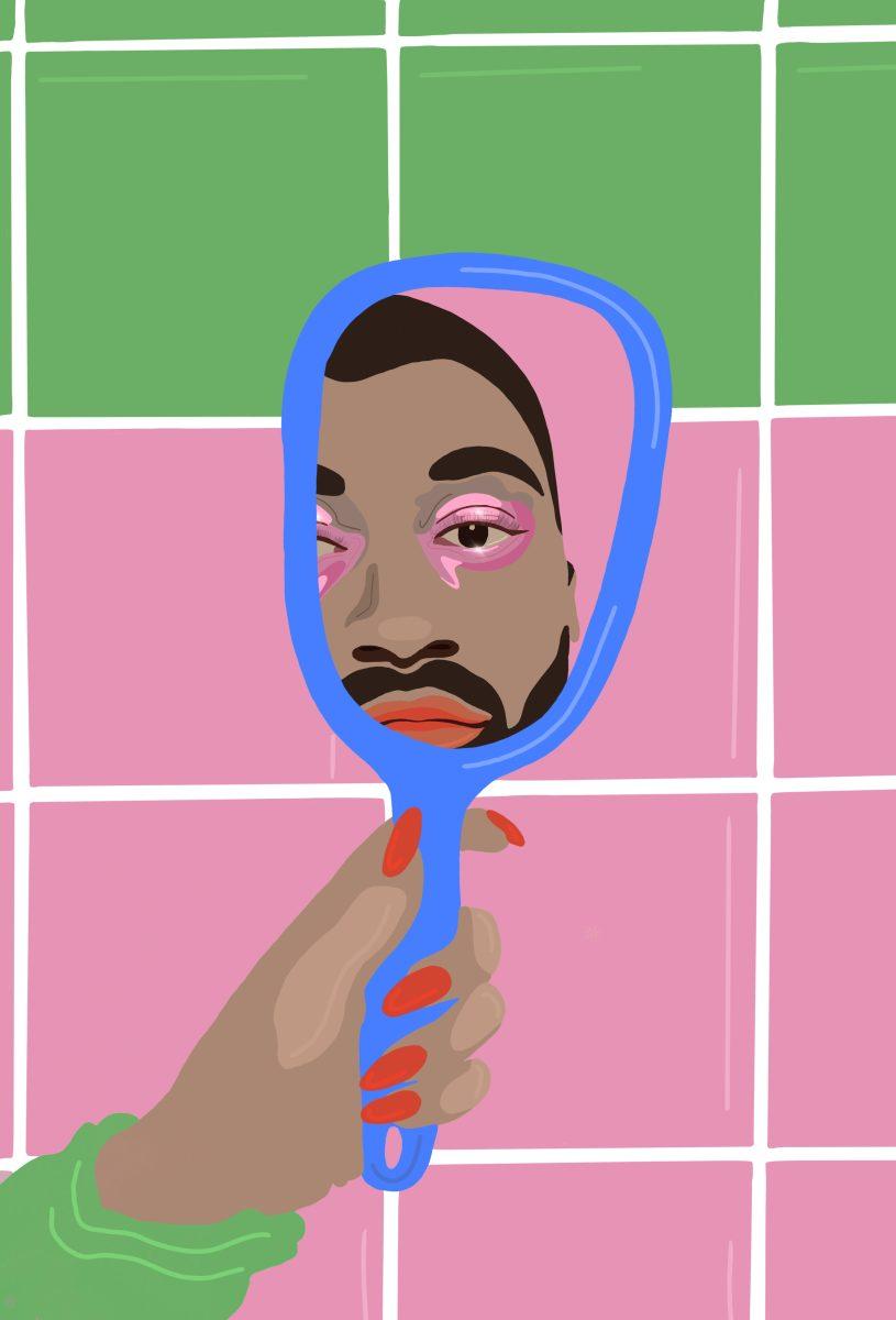 Man wearing makeup
