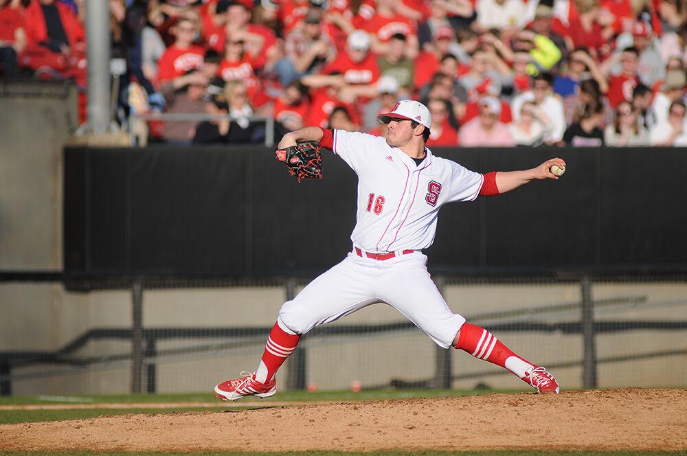 Sophomore pitcher Carlos Rodon pitches against Appalachian State University Friday, Feb.15, 2013. Rodon suffered his first loss of his collegiate career falling to the Mountaineers 6-3 at Doak Field at Dail Park.&#160;