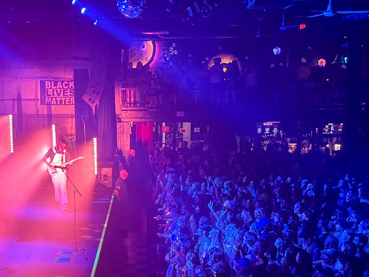 Griff Washburn, known by his musical alias "Goth Babe," plays for a full crowd at The Ritz on Saturday, Aug. 12, 2023.