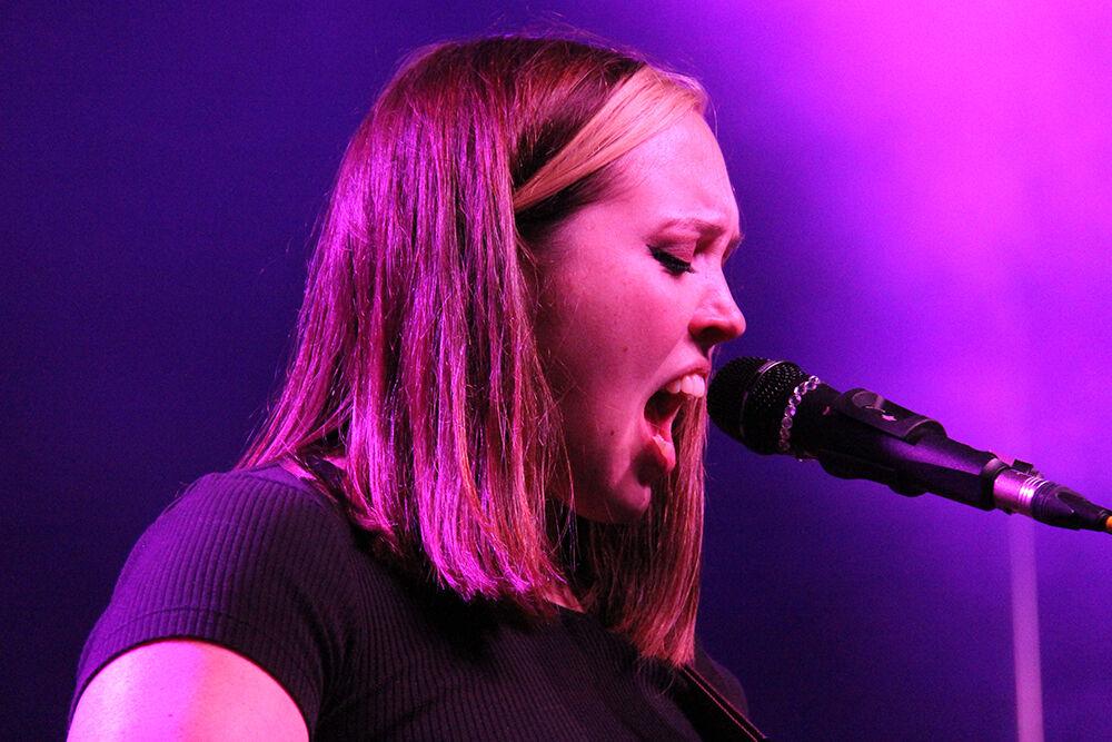 Soccer Mommy performs during the Hopscotch Music Festival at City Plaza in Raleigh, NC on Saturday, Sep. 9, 2023. Sophia Allison began releasing music by her stage name in 2015, and has since been rising in the indie rock scene.