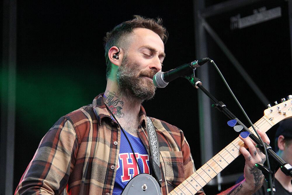 Mike Kinsella of the band American Football performs during the Hopscotch Music Festival at Moore's Square in Raleigh, NC on Saturday, Sep. 9, 2023. Originally active from 1997 until 2000, the rock band reformed in 2014.