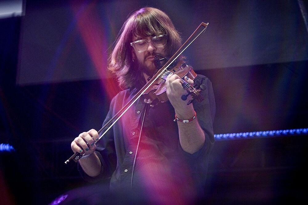 Musical band AJ Lee &amp; Blue Summit performs at IBMA Bluegrass live at the Red Hat Amphitheater on Friday, Sept. 29, 2023. AJ Lee &amp; Blue Summit is a band from California that specializes in bluegrass, americana, country and folk music.