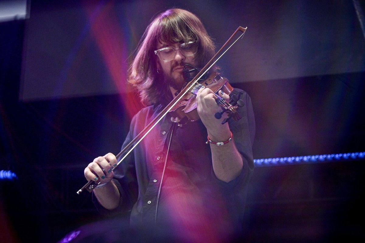 Musical band AJ Lee &amp; Blue Summit performed at IBMA Bluegrass live at the Red Hat Amphitheater in Raleigh, North Carolina, on Friday, Sept. 29, 2023. AJ Lee &amp; Blue Summit is a band from California that specializes in bluegrass, Americana, country, and folk music.