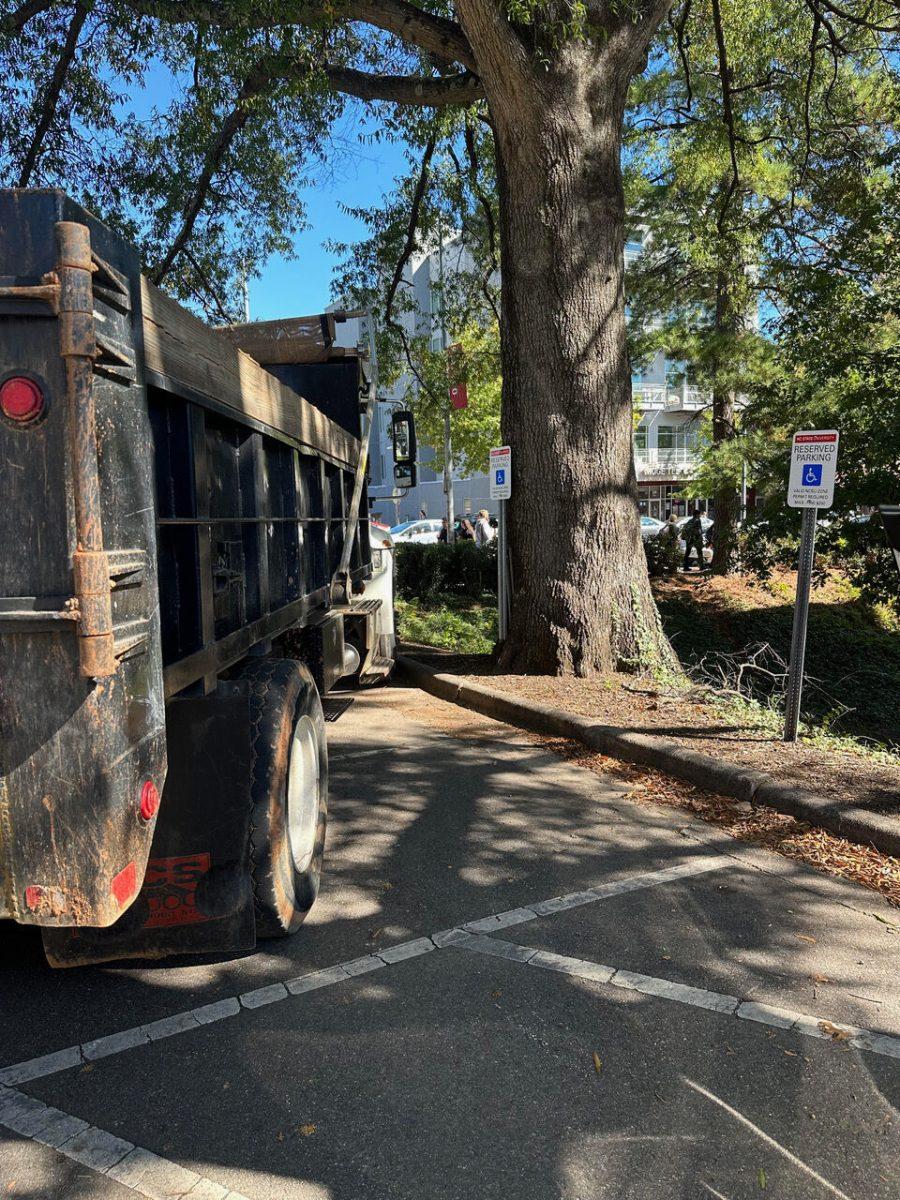 Construction on campus affects accessible parking