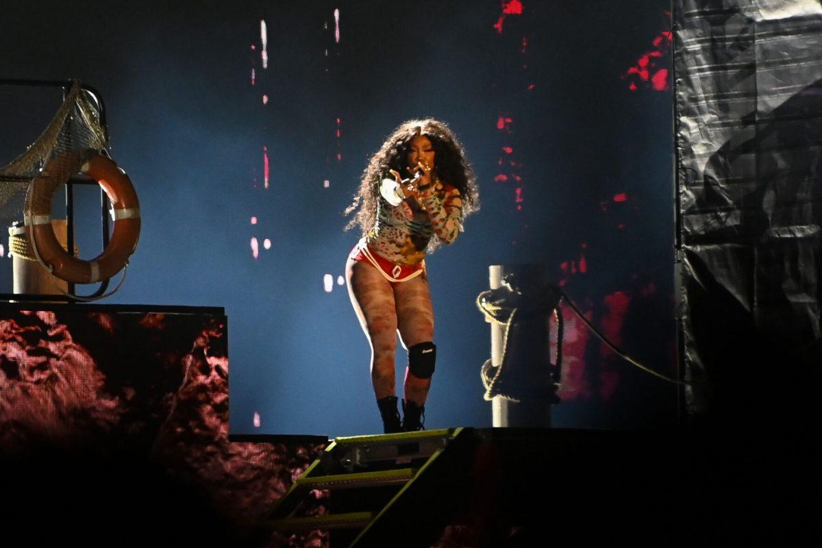 SZA performs during the Dreamville Festival at Dorothea Dix Park on Saturday, April 6, 2024. SZA was the main headliner of the first day. She played hits like "Kill Bill", "All The Stars" and "Garden (Say It Like Dat)".