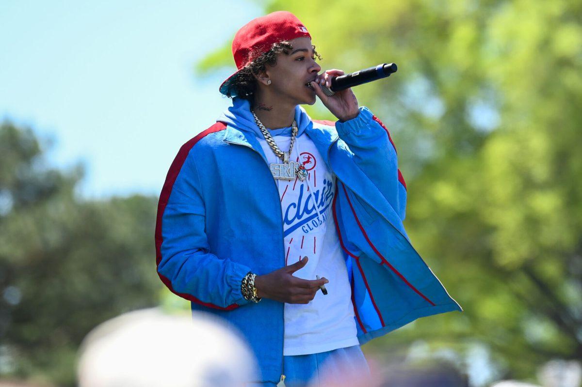 Luh Tyler performs during the Dreamville Festival at Dorothea Dix Park on Saturday, April 6, 2024. Multiple artists including Sexxy Red, Jeremih, Schoolboy Q, Lil Yachty, 50 Cent, and SZA performed on the first day of the festival.