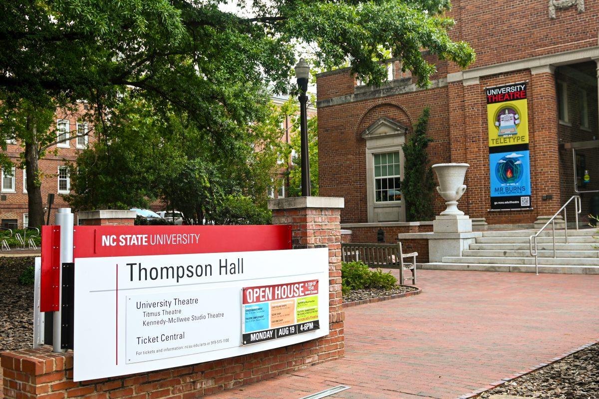 Thompson Hall, the home of University Theatre on Thursday, Aug. 29, 2024.