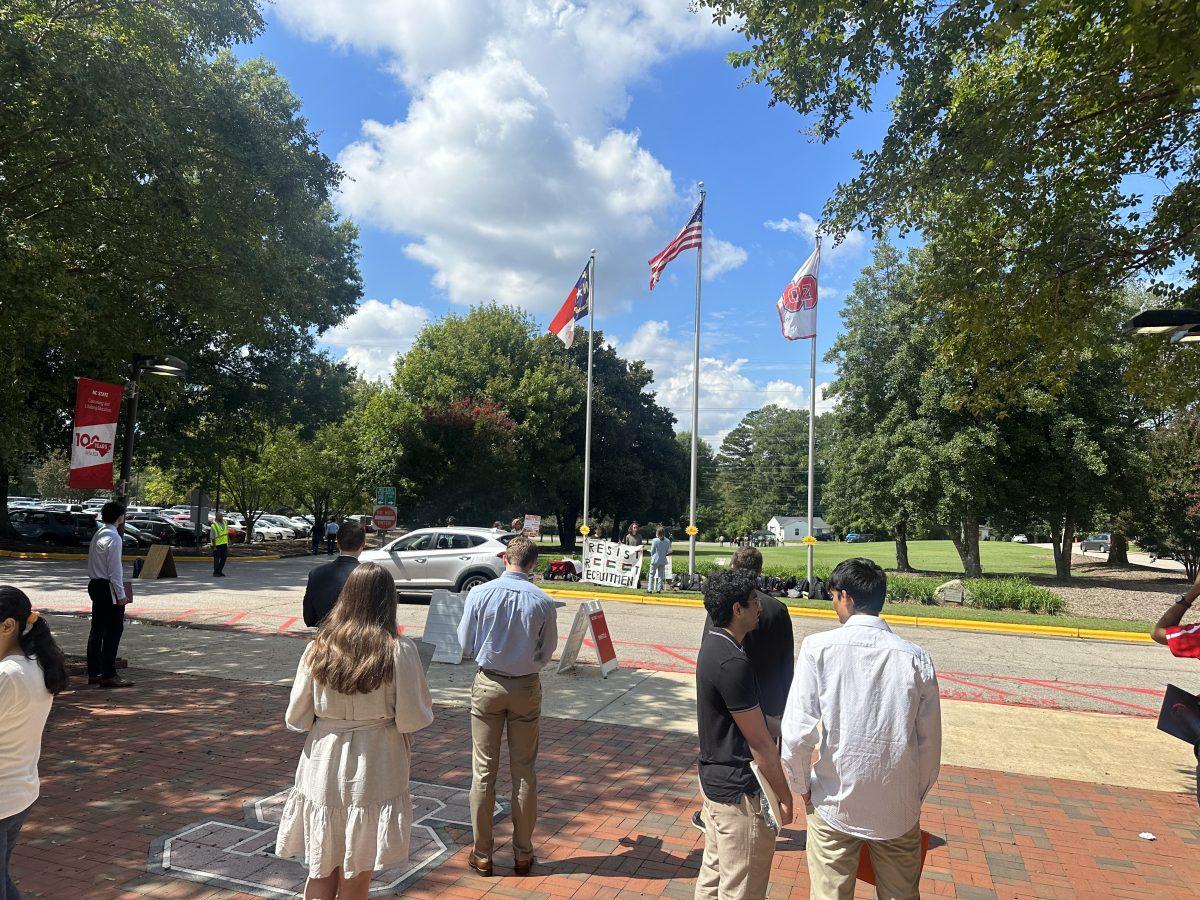 Engineering Career Fair Protest