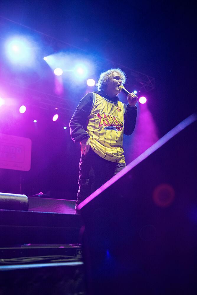 Knox sings during his concert at Red Hat Amphitheater on Friday, Oct. 25, 2024. Knox performed as the opener for Quinn XCII's "All You Can Eat" tour.