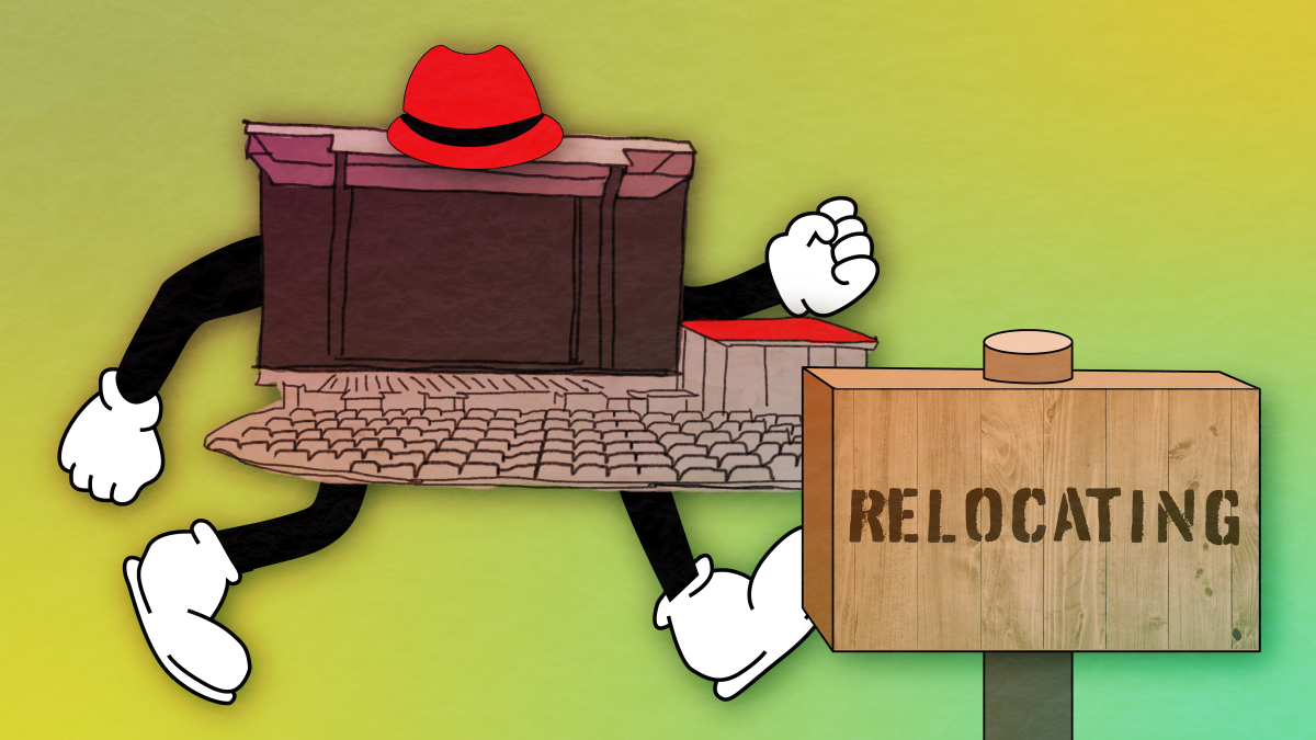 Red Hat Moving Graphic