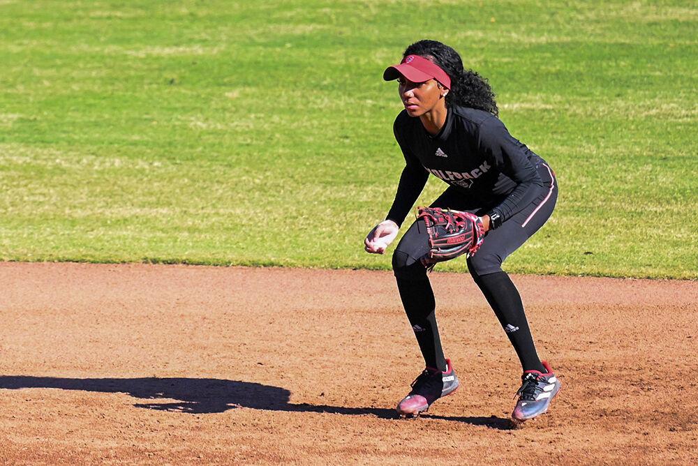 Junior shortstop Makayla Marbury awaits the ball during the softball game against App State on Sunday, Oct. 13, 2024. The Wolfpack defeated the Mountaineers 6-2.