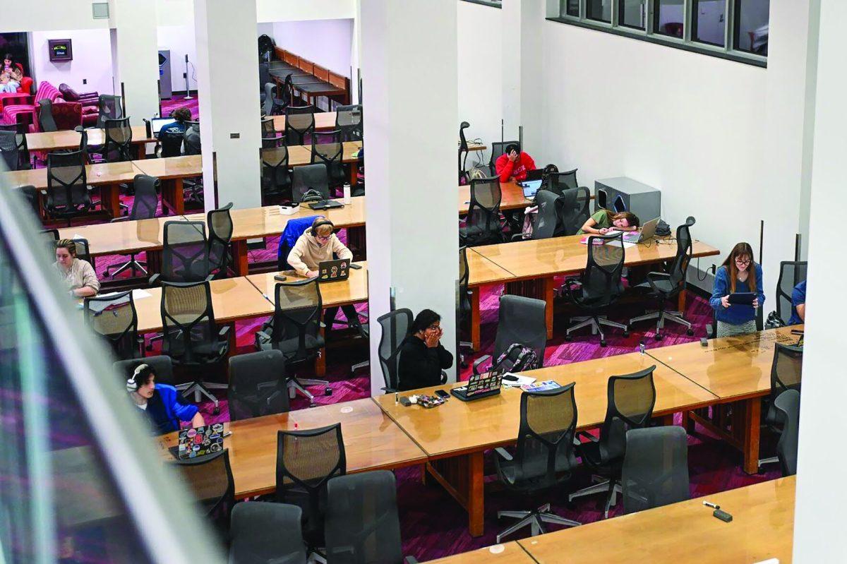 Students study in D.H. Hill Library on Thursday, Nov. 21, 2024. The NC State Special Collections Research Center houses archived materials within the library.