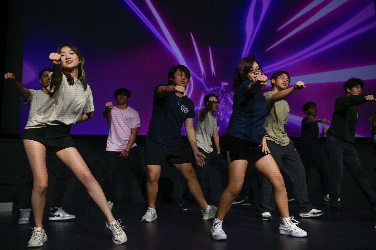 VSA Modern break into dance during the Vietnamese Student Association's annual spring semester culture show, The Art of Passion, at Witherspoon Student Center on March 22, 2025. The show was hosted by NC State's VSA and included a story about Lien, a young girl on her journey to find her true passion, and multiple guest acts.