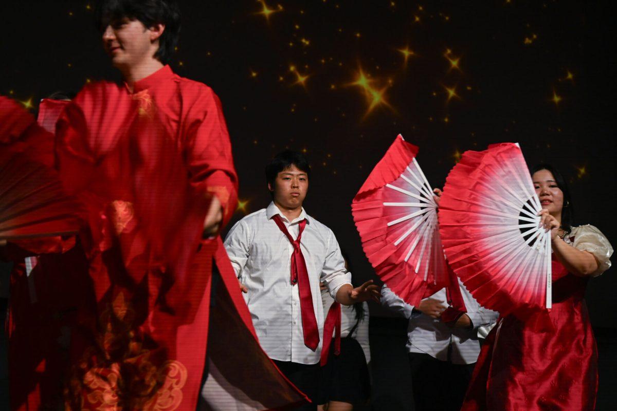 Students put on the final performance of the night during the Vietnamese Student Association's annual spring semester culture show, The Art of Passion, at Witherspoon Student Center on March 22, 2025. NC State's VSA put together an engaging show with a relatable storyline and featured guest performers.