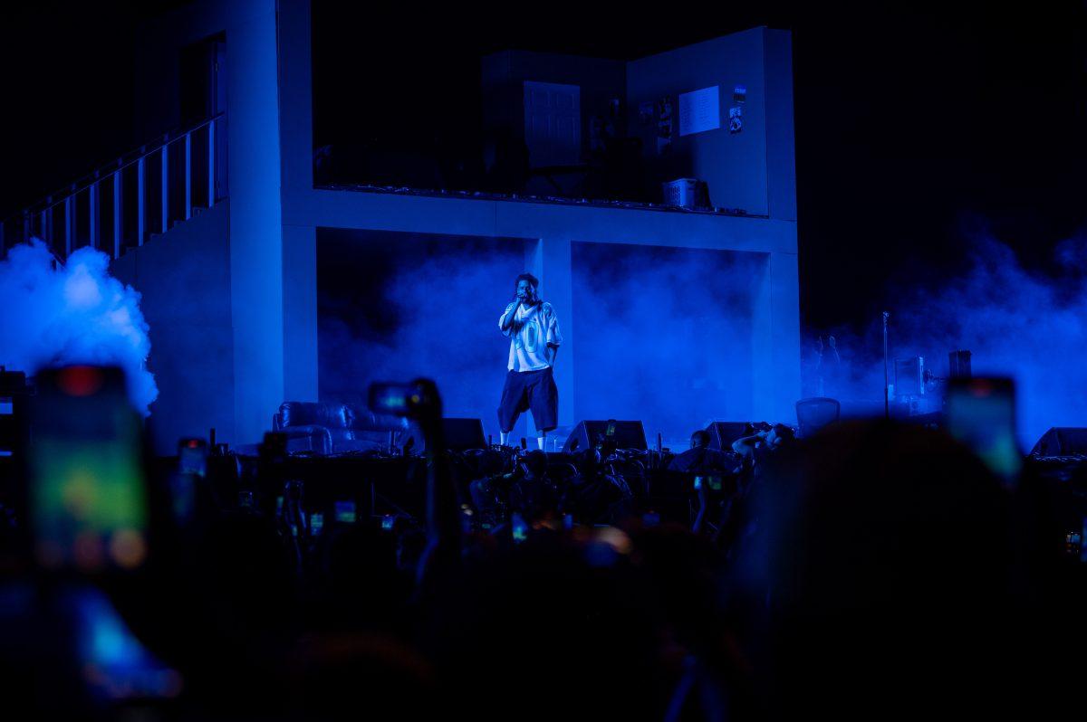 Fans record as J. Cole performs during the final Dreamville Festival in Dorothea Dix Park on April 6, 2025. Since premiering in 2018, Dreamville Festival has become one of the largest annual events in the state of North Carolina, and one of the largest music festivals in the world.