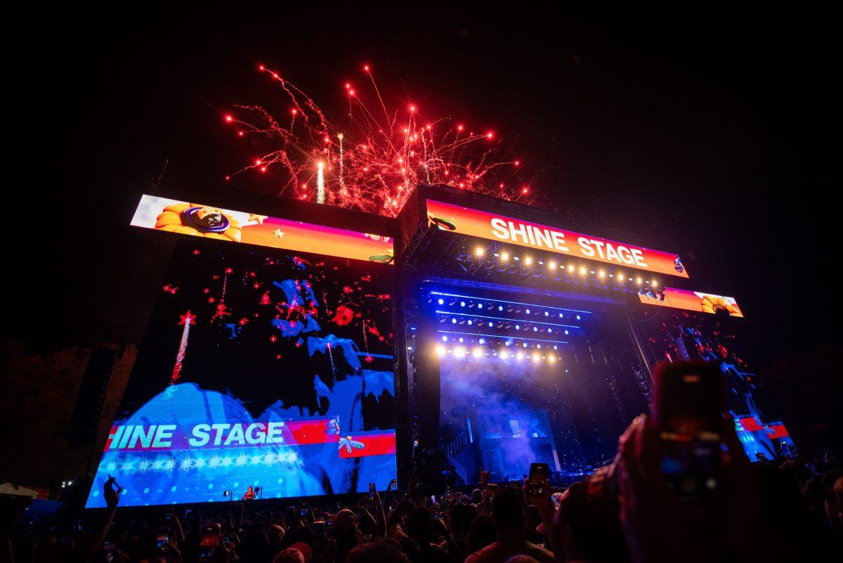 Fireworks shoot during the finale of J. Cole's performance during the final Dreamville Festival in Dorothea Dix Park on April 6, 2025. "This festival will exist," J. Cole remarked concerning Dreamville Fest's future. The event was titled as the final edition of the Dreamville Festival.