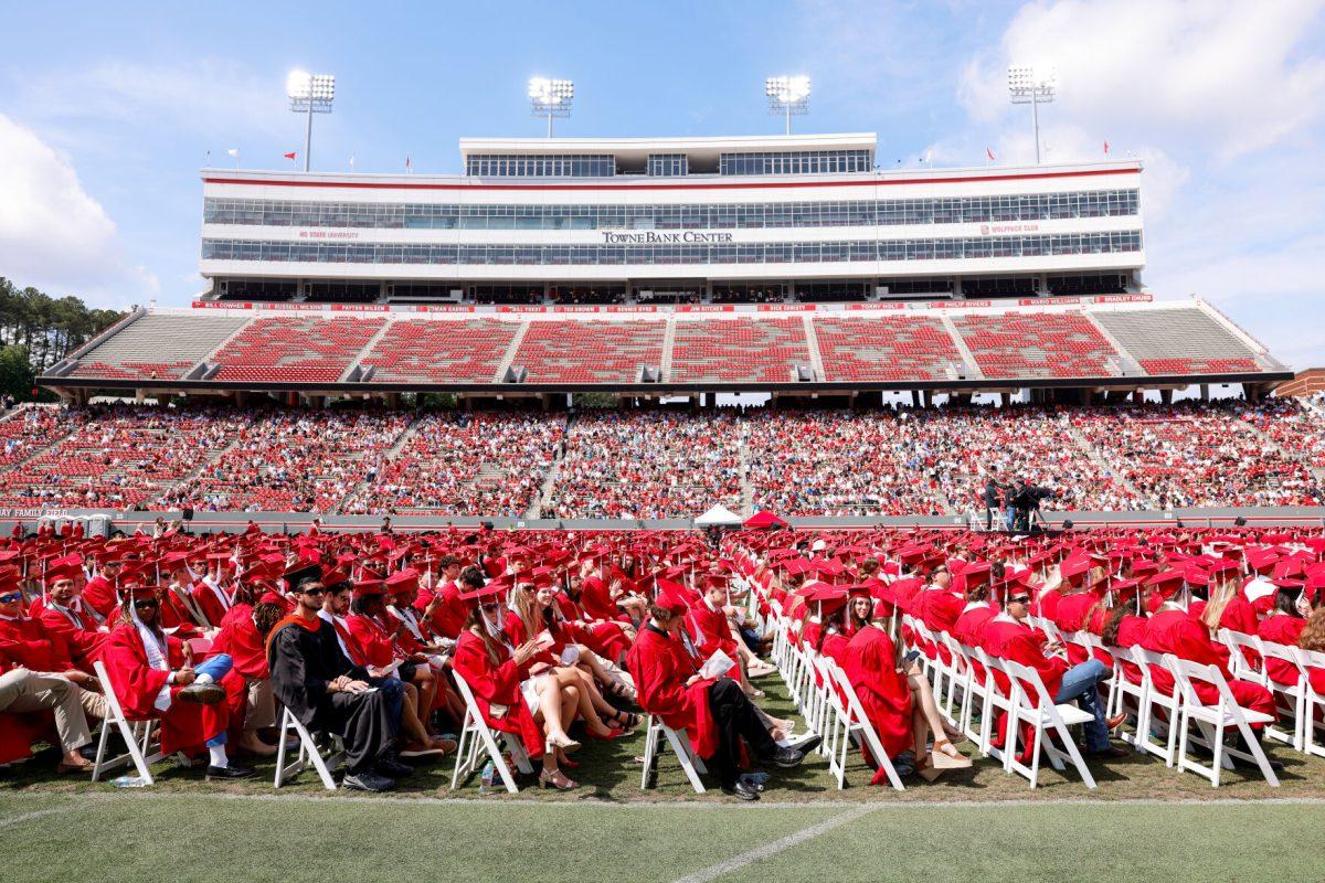 Carter-Finley Stadium hosted the University Commencement ceremony on Saturday, May 3, 2025. Over 5,079 students graduated with Bachelor's degrees at NC States 2025 Spring Commencement Ceremony.